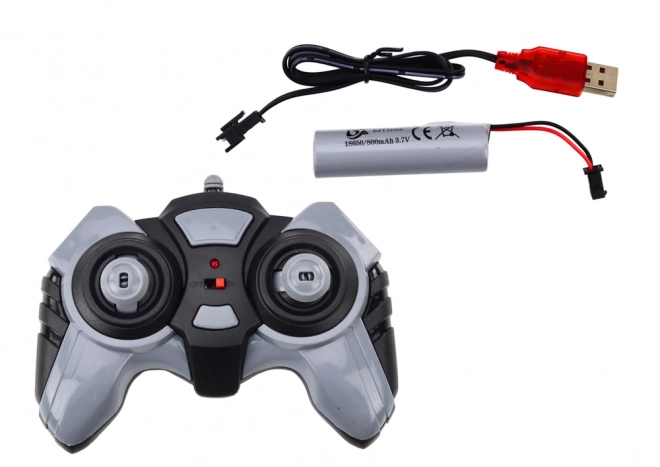 Op afstand bestuurbare tractor RC 2.4G Geluiden Wit