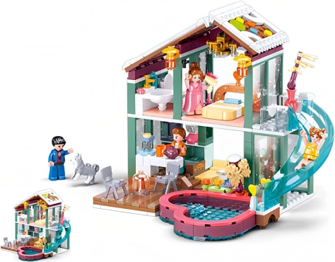 4 minifiguren met beweegbare delen