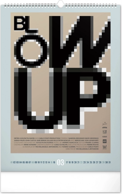 Wandkalender Alternatieve filmposters 2026
