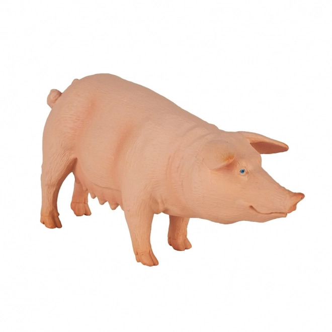 Realistische plastic figuur van een zeug