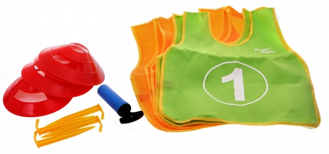 Kinder voetbaldoel met trainingszeil en accessoires