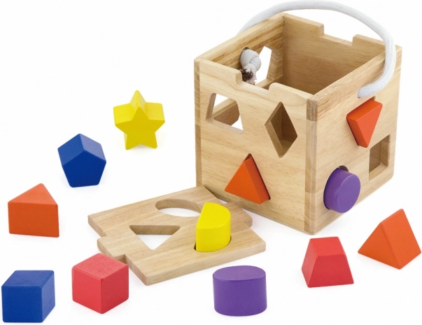 Houten inlegkubus met vormen STUDO WOOD