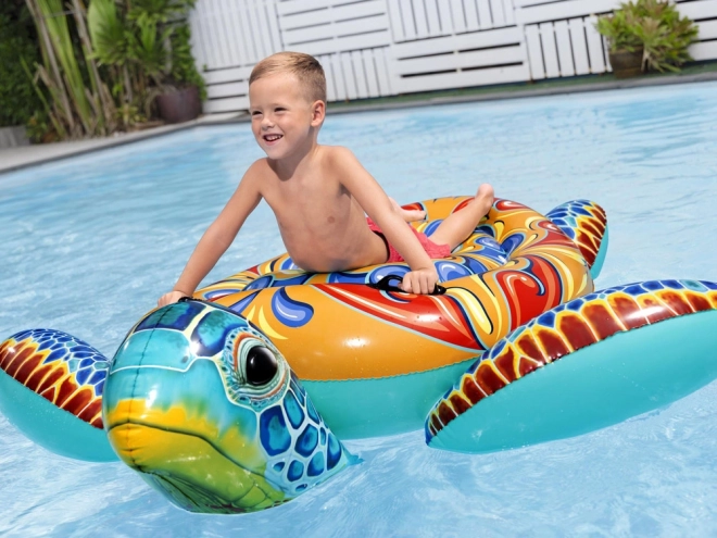 Bestway opblaasbare matras met handgrepen schildpad Majolika