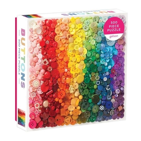 Puzzel regenboog knopen 500 stukjes