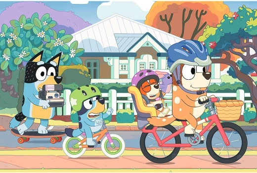 BLUEY-motief vol beweging en plezier
