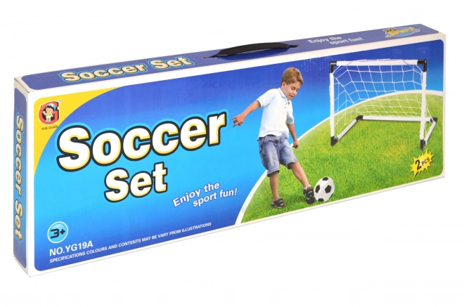 Set van 2 voetbaldoelen voor kinderen