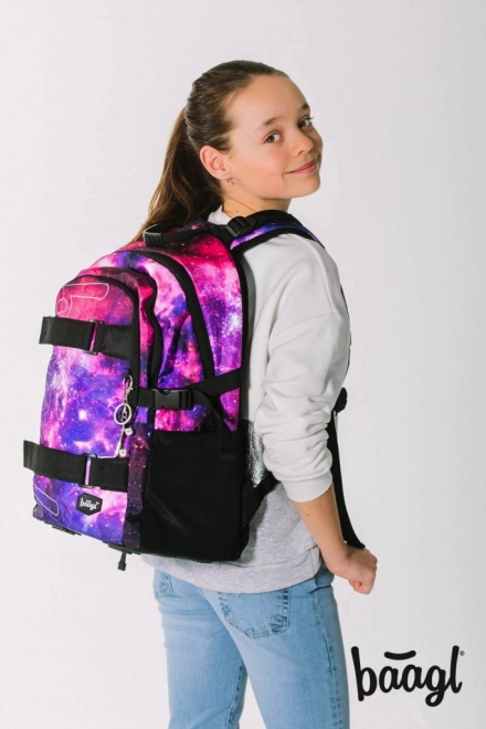 BAAGL Schoolrugzak Skate Galaxy