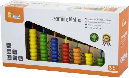 Houten educatief telspel met kralen