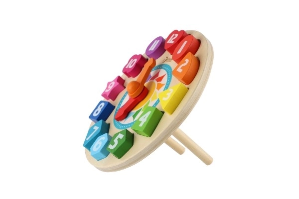 Houten educatieve klok