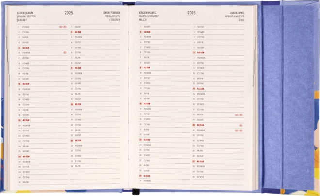 NOTIQUE Wekelijkse magnetische agenda De Kleine Prins 2025, 11 x 16 cm