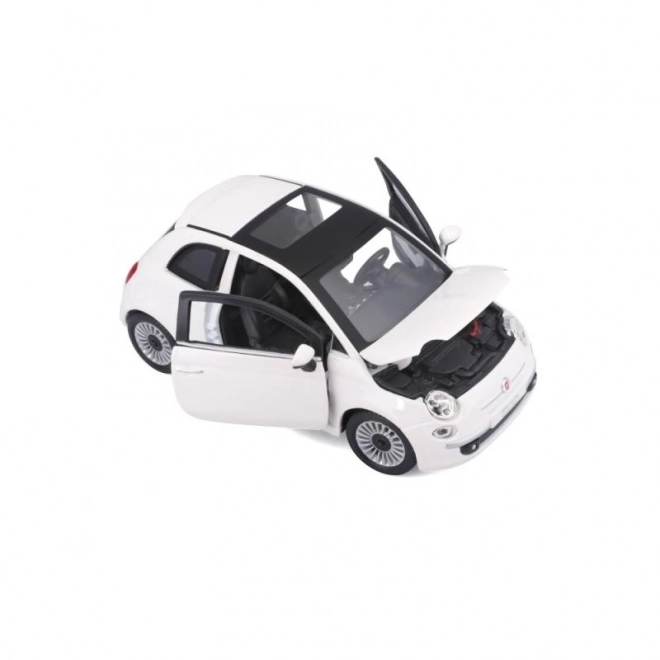 Bburago 1:24 Fiat 500 (2007) Wit