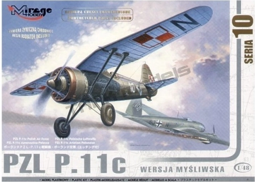 PZL P.11c Poolse jachtversie – plastic model 1:48