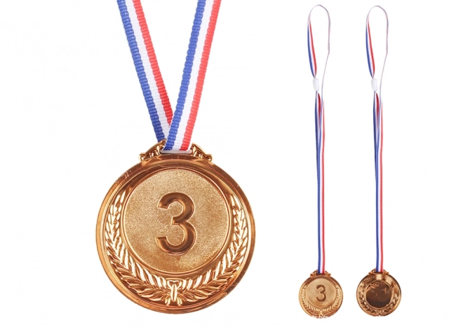 Bronzen medaille derde plaats sportieve prijs