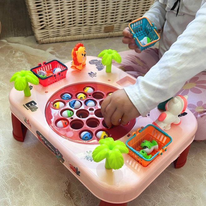 Behendigheidsspel Vissen Interactieve Tafel Roze