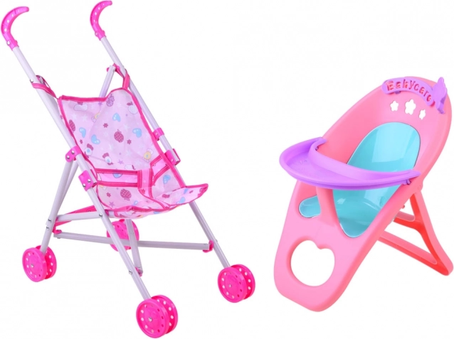 Inklapbare kinderwagen met veiligheidsriemen