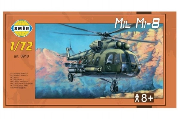 Model Mil Mi-8 1:72 25,5x29,5 cm in doos 34x19x6cm