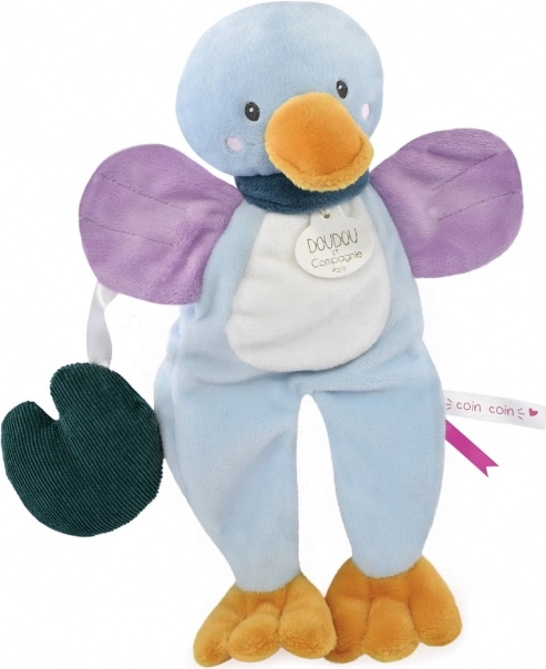 Doudou cadeauset - pluchen eendje met lelieblad