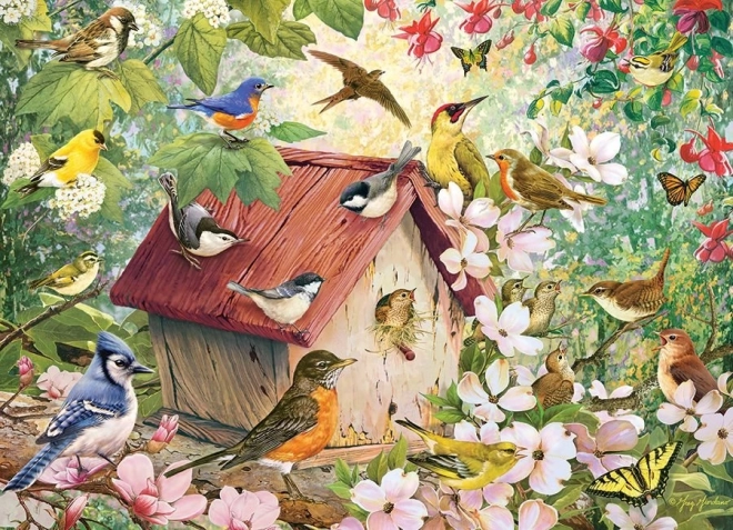 Puzzel COBBLE HILL Lente in volle bloei 1000 stukjes