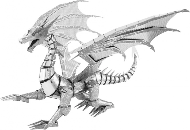 METAL EARTH 3D-puzzel Zilveren Draak (ICONX)