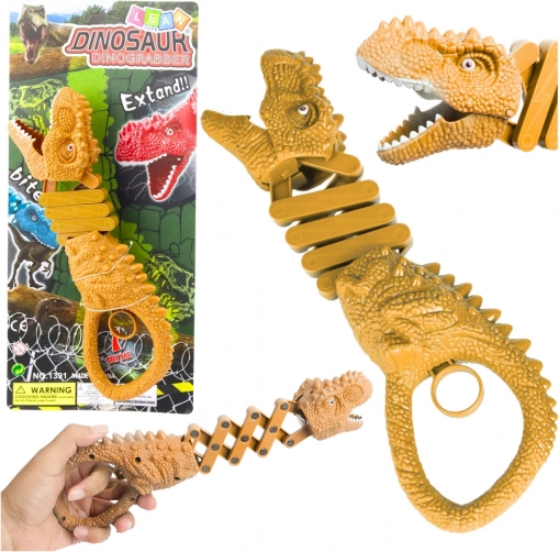 Bijtende dinosaurus – pistoolgrijper, bruin
