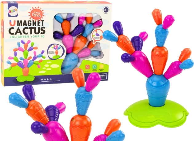 Magnetische bouwstenen cactus 16 stuks