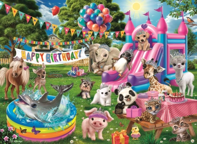 Ravensburger puzzel Dierenverjaardagsfeest XXL 100 stukjes