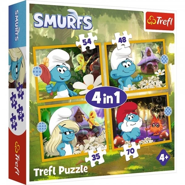Puzzel Leven in het Smurfendorp