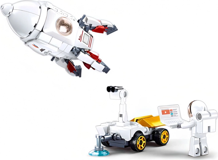 Beweegbare astronautenfiguren