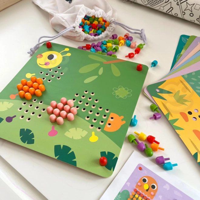 Houten puzzel met pinnetjes van Tooky Toy