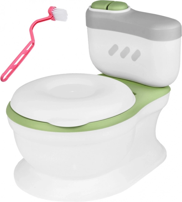 Interactief potje – kindertoilet met doekjesdispenser en spoelgeluid – Groen