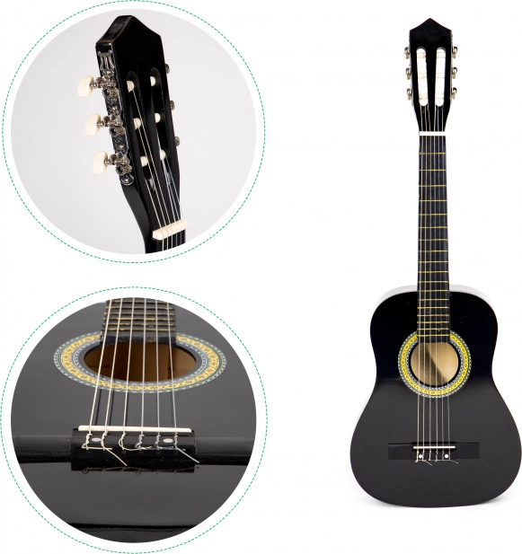 Getrouwe constructie zoals bij een echte gitaar