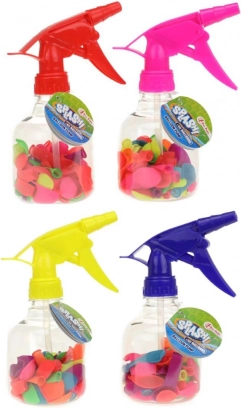 Handpomp voor waterballonnen met ballonnen (17 cm, mix kleuren)