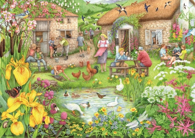 Puzzel Boerderijkoffiehuis in de vallei van Ravensburger