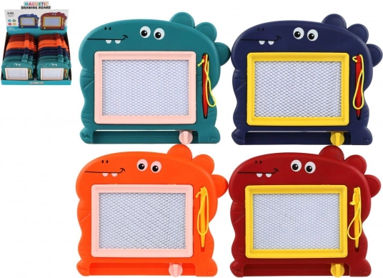 Magnetisch tekentablet voor kinderen in dinosaurusvorm, 4 kleuren