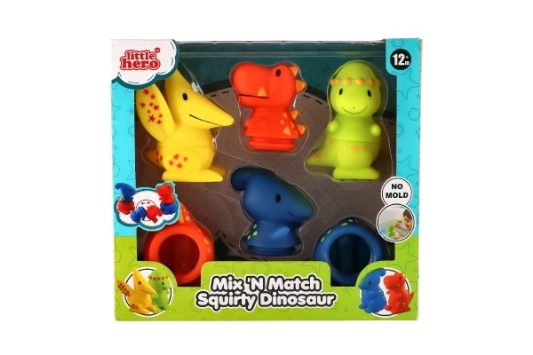 Opvouwbare rubberen dinosaurussen voor in bad