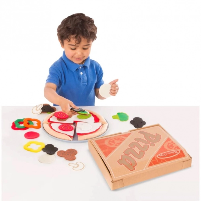 Pizzaset van viltmateriaal Melissa & Doug