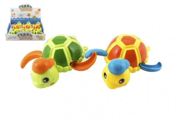 Plastic opwindbare schildpad voor in het water