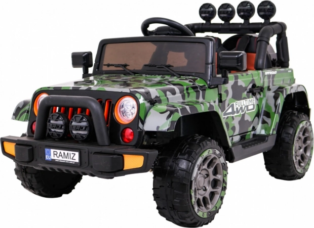 Elektrische terreinwagen voor kinderen Full Time 4WD met 4x4-aandrijving, afstandsbediening en LED-verlichting – Moro