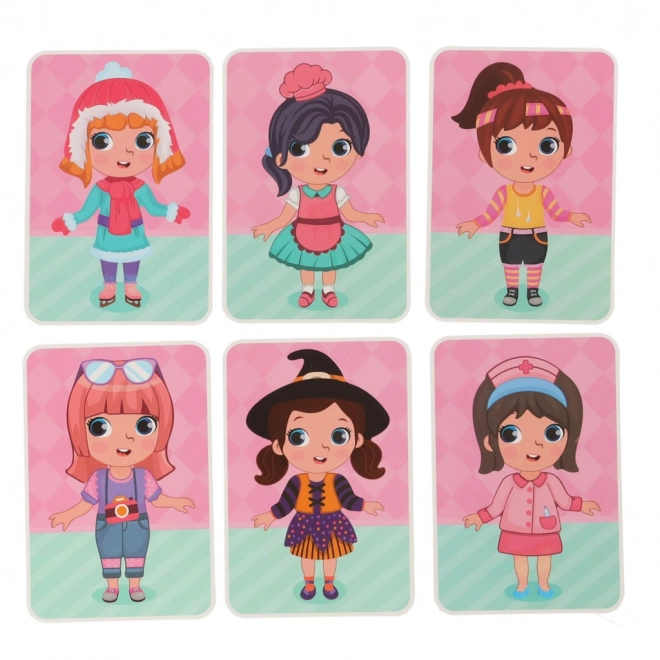 Magnetisch boek - kleding voor pop 51 st