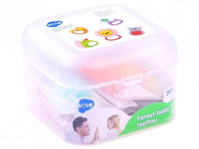 Kinderset bijtringen dieren 5 stuks