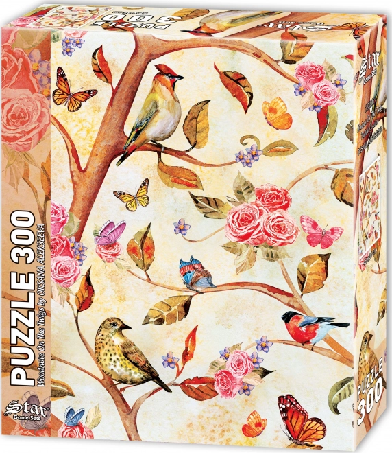 Puzzel Volgelal in de takken 300 stukjes