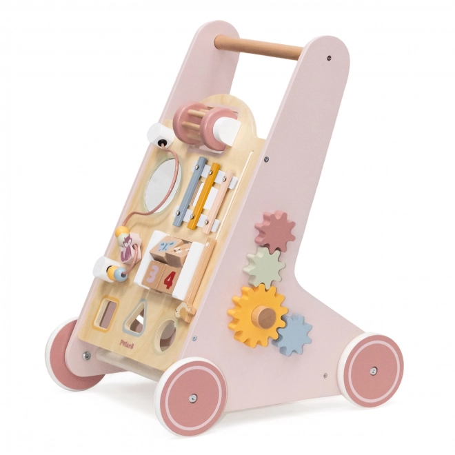 Houten loopwagen