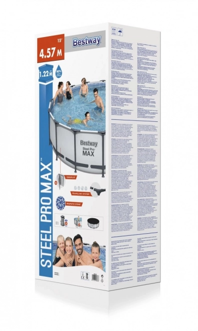 Bovengrondse zwembad Bestway Steel Pro Max 457x122 cm
