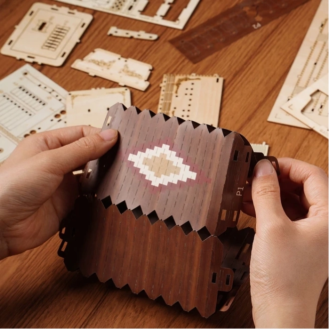 Accordeon - 3D houten bouwpakket