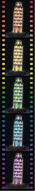 RAVENSBURGER Verlicht 3D puzzel Nachteditie Scheve toren van Pisa 216 stukjes