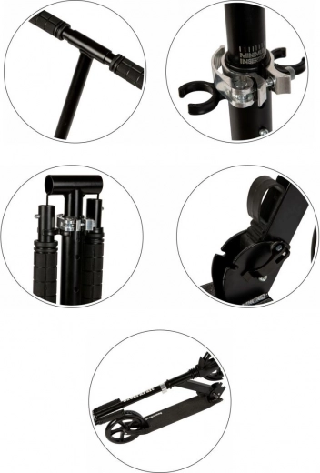 Gaat mee met de rijder: verstelbare hoogte 95–105 cm