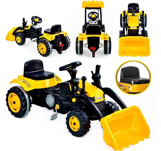Kindertraptractor met frontlader