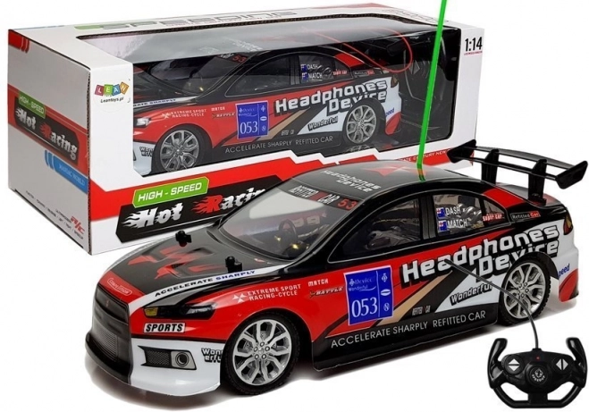 RC raceauto 1:14 rood 27 MHz