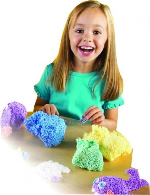 PlayFoam® Modelíne/Plastiline balletjes 4 kleuren op kaart 19,5x27x3cm
