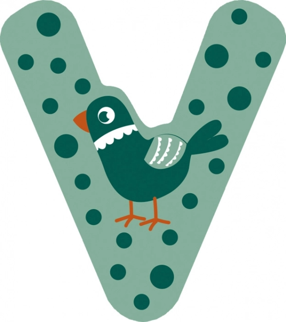 small foot houten letter V